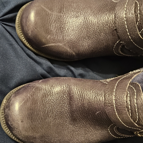 Blue Suede Leather Shorty Ankle Boots Admiral Blue Americana 9 Wide Paris - Picture 16 of 16